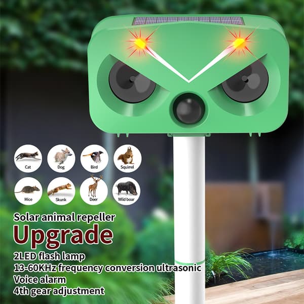 Soldriven gnagare repeller