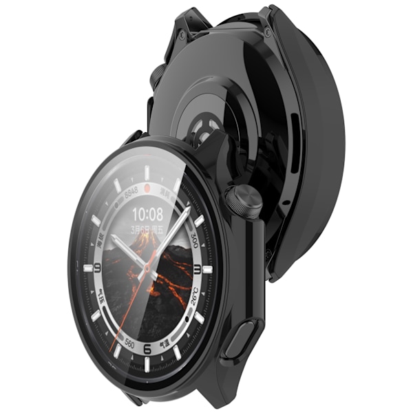 OnePlus Watch 3 & OPPO Watch X2 Skal med Skärmskydd Svart