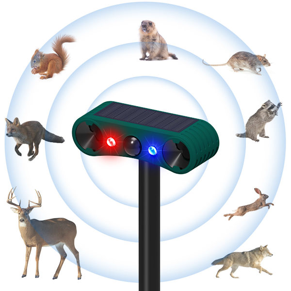 Solar Outdoor Motion Sensor Alarm - Ultrasonic Solar Infrared Induction Alarm