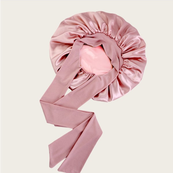 Satin Bonnet Sleep Cap - Bekväm hårinpackning för sömn