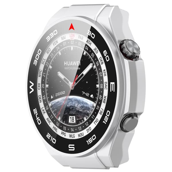 Smart klockfodral med skärmskydd Silver Huawei Watch Ultimate Silver