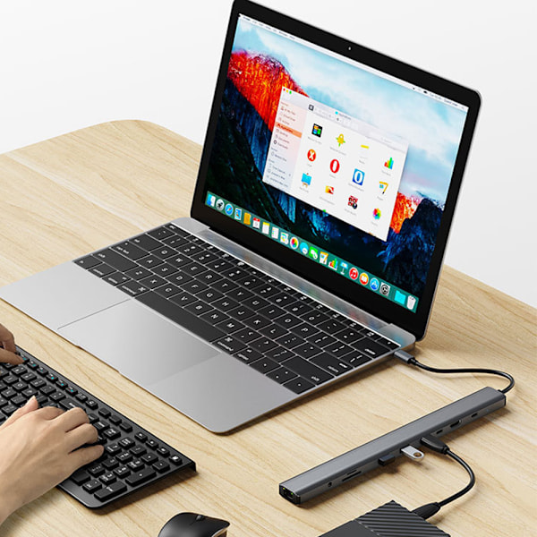 10-in-1 USB-C -keskitin: Laajenna kannettavasi potentiaalia