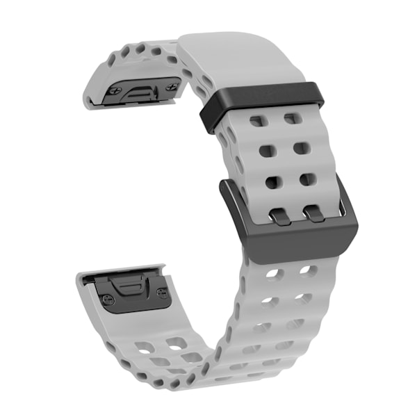 Silikonarmband för Fenix 5x/6x/7X/8 51mm Grå 22 mm