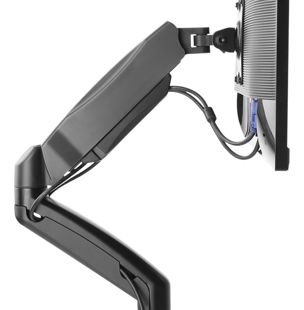 Monitor desk dual mount, gas spring, 17-32", 2-9 kg