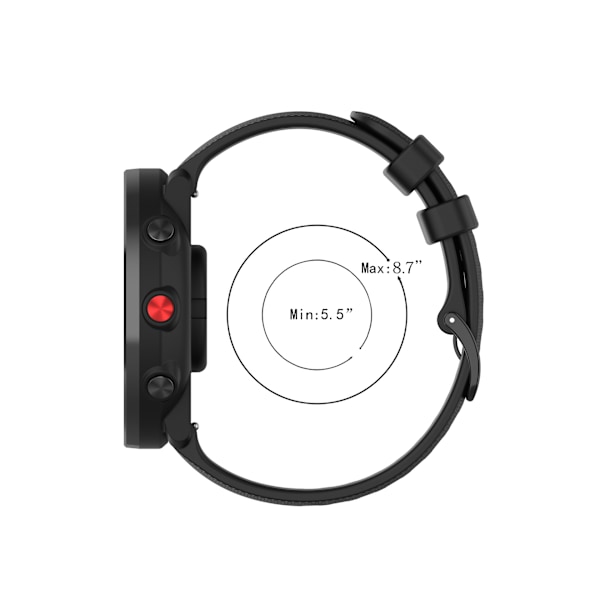 Silikoniranneke Polar Vantage M / Grit X / Vantage M2 -kelloille