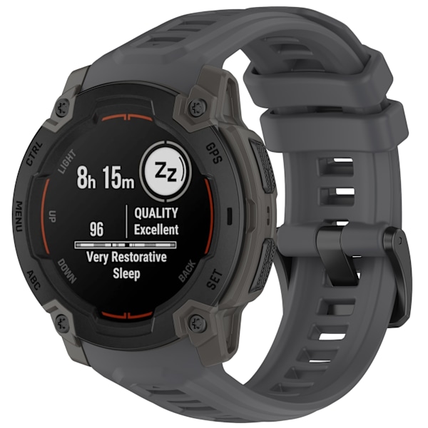 Garmin Instinct E (45mm) silikoninen kellon ranneke - Grafiitinharmaa