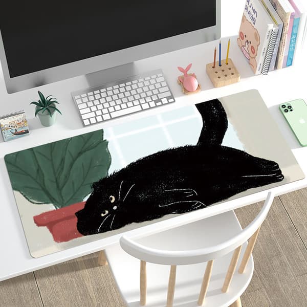 Sød Kat Musemåtte - 900x400x3mm Gamingmåtte L L