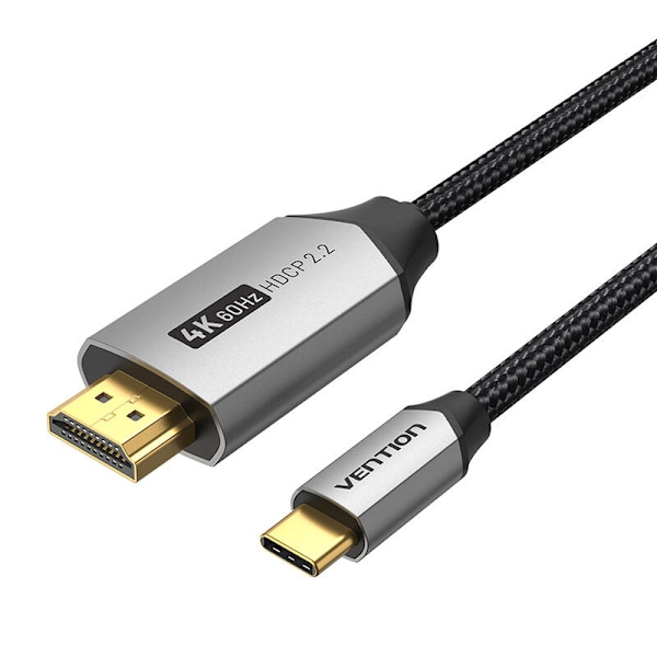 USB-C till HDMI 2.0-kabel Vention CRBBH 2m, 4K 60Hz (svart)