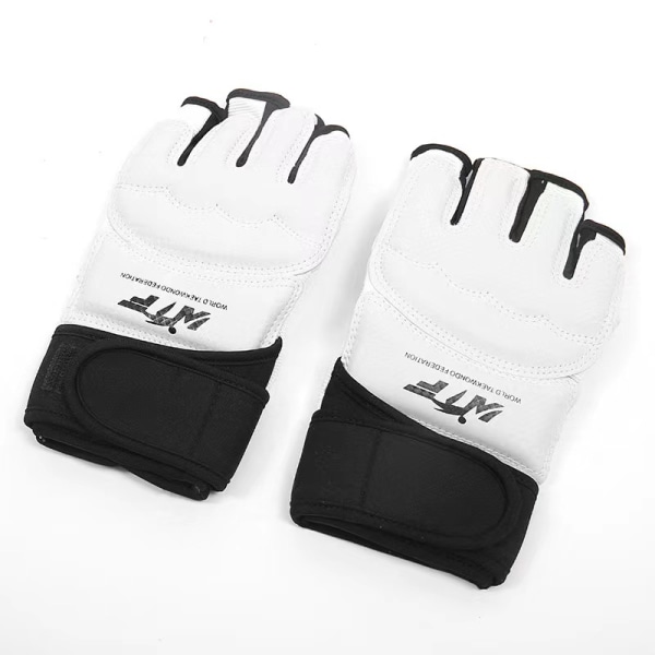 Bokse karate skinnebensbeskytter handsker sæt Hvid XL