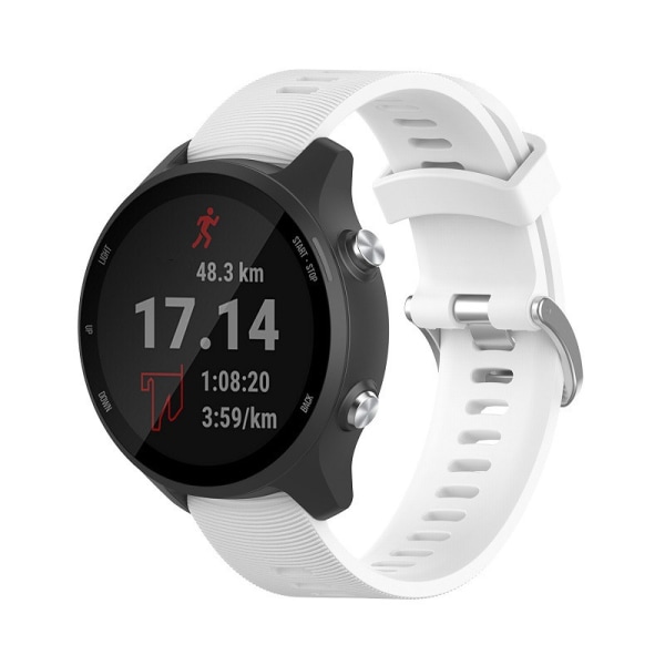 Klockarmband för Garmin Forerunner 245 Silikon Garmin Forerunner 245 Vit 20 mm
