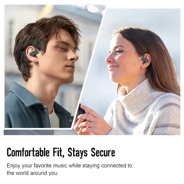 SP97 Hvide Bluetooth-øretelefoner med støjreducerende mikrofon Hvid