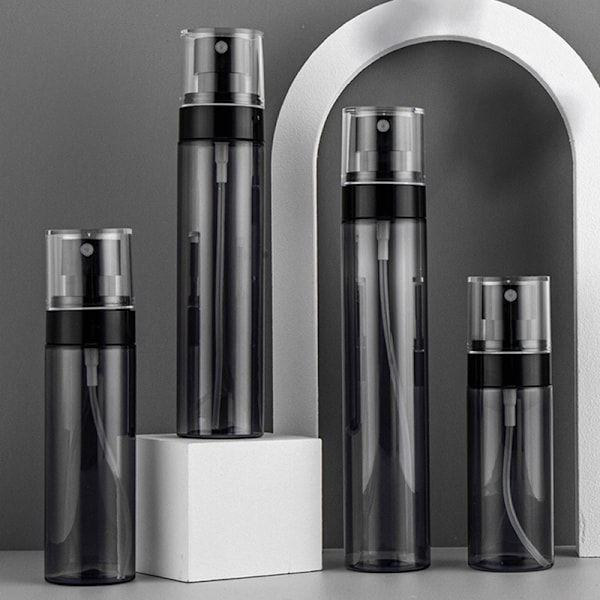 3-delad PETG förtjockad rund sprayflaska set - 30 ml, 60 ml, 100 ml