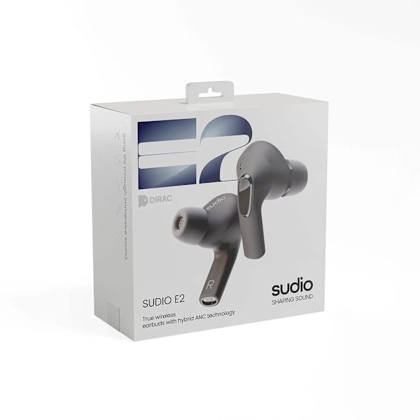 SUDIO Hörlur E2 In-Ear TWS ANC Svart