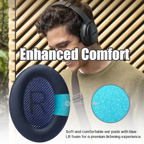 Vaihdettavat korvatyynyt tiivisteillä Bose QC35 QC35-ii, QC25 1/2