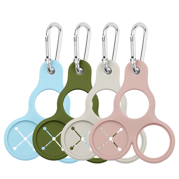 Silikoninen juomapullon pidikeklipsi - 4 kpl MultiColor MultiColor