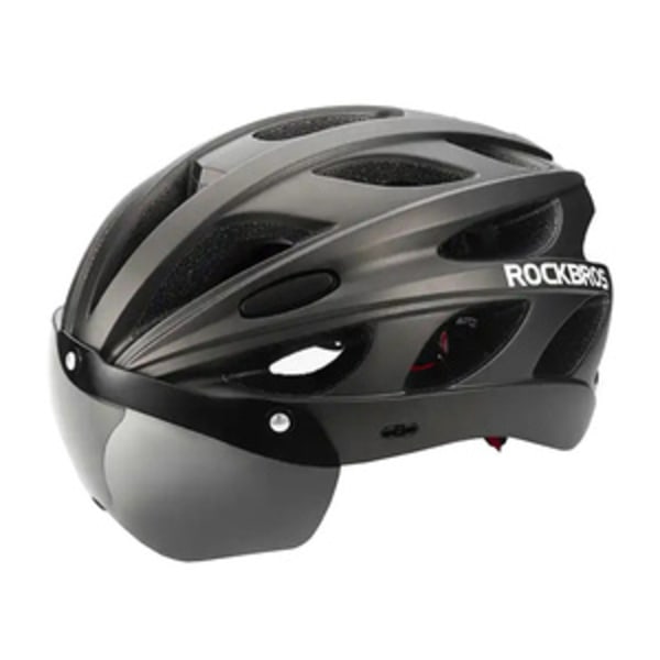 Cykelhjelm med briller Rockbros TT-16 (sort)
