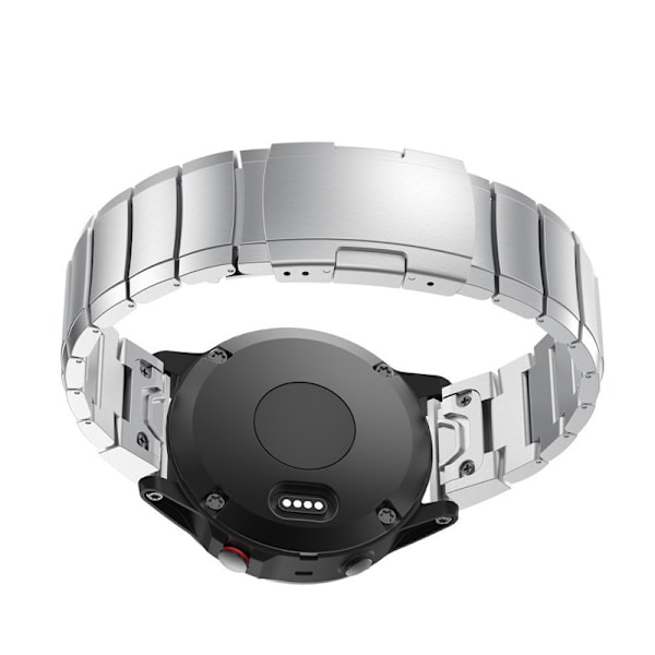 Snabbfäste Titan Klockarmband för Garmin Fenix 7X 6X Pro 5X Plus Silver 22 mm