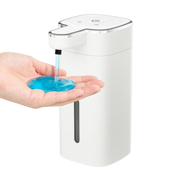 M20 touchfri sæbedispenser – automatisk håndsæbe til køkken og badeværelse med 0,3s sensor, LED-display, USB genopladelig, multifunktions væskestøtte White