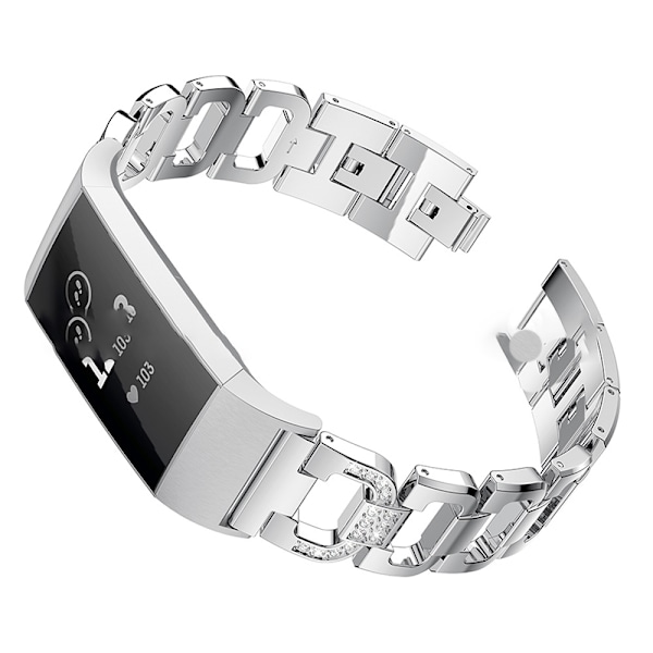 Klockarmband i rostfritt stål för Fitbit Charge 3/4
