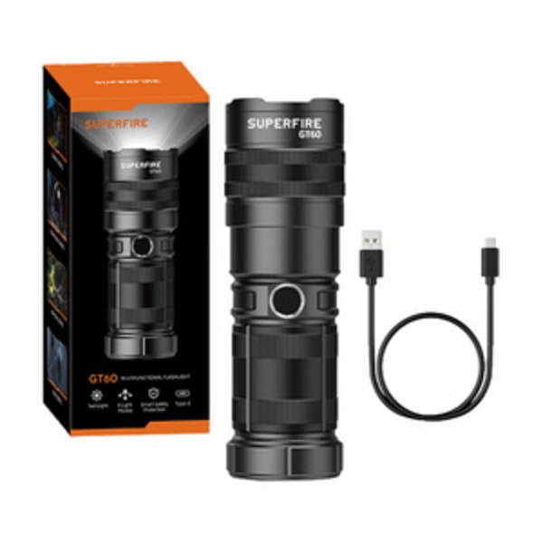 Ficklampa Superfire GT60, 2600lm, USB-C