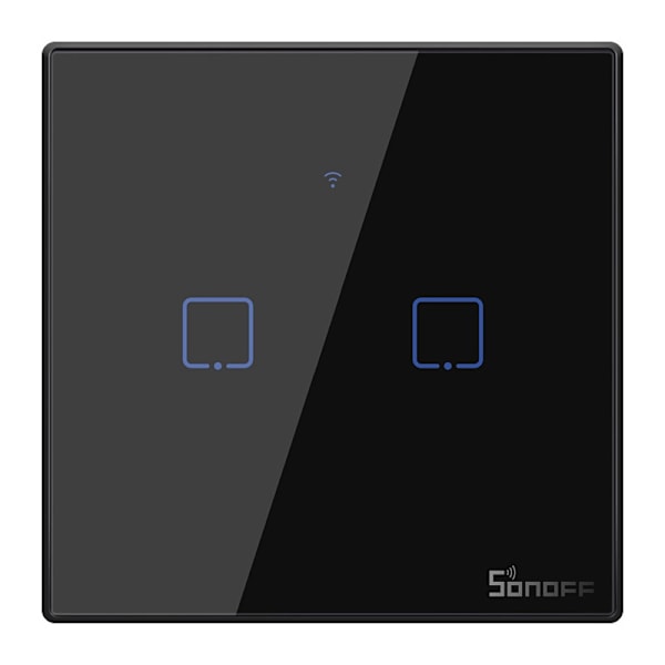 Touchljusomkopplare WiFi + RF 433 Sonoff T3 EU TX (2-kanals)
