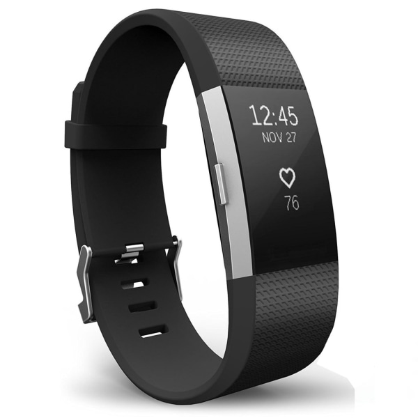 Fitbit Carge 2 ranneke - musta S