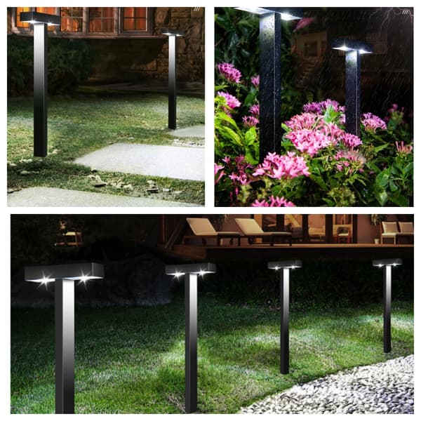 Solar Vægt Lampe Hvidt Lys - Perfekt til Udendørs Belysning