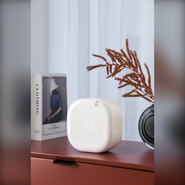 Smart Aromadiffuser: Knapp, Bluetooth, WiFi & APP-kontroll, Tidsinställd Doftspridare, 500ml Kapacitet White White