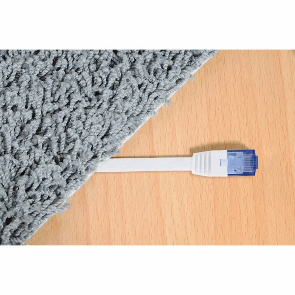 HAMA Kabel Nätverk CAT6 UTP Flat Vit 10m