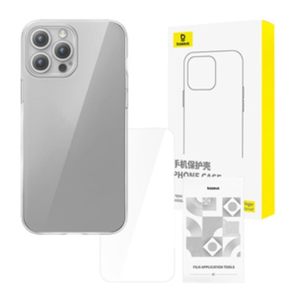 Klar Case Baseus iPhone 15 Pro + hærdet glas