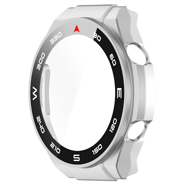 Suojakotelo Huawei Watch Ultimatelle - Integroitu kuori ja kotelo hopeaa Hopea