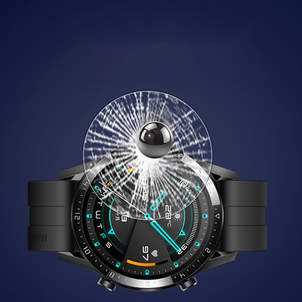 Karkaistua lasia oleva näytönsuojakalmu Huawei Watch GT3 46 mm:n kellolle [2 kpl]