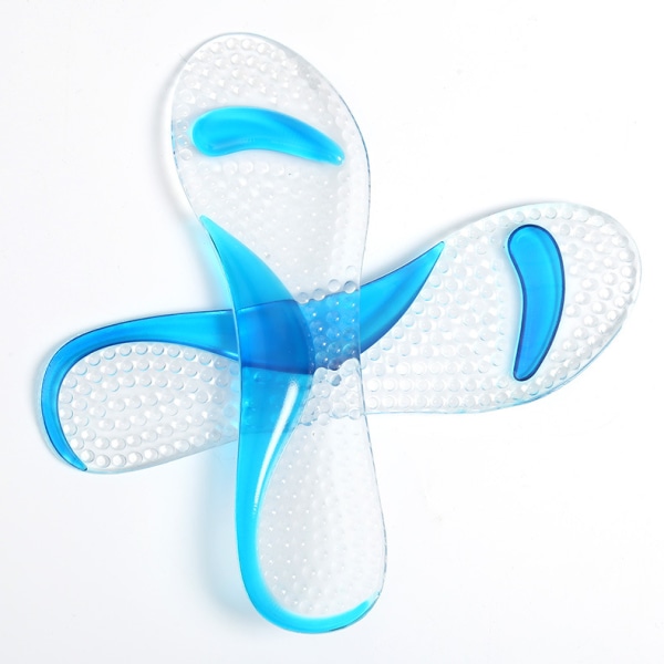 1 par Anti-Slip High Heel Inserts - Gel Arch Pads för kvinnor Transparent