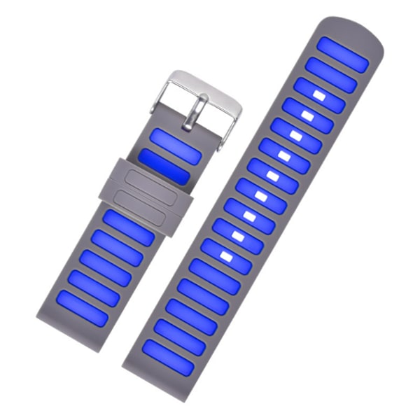 Huawei GT2/GT3/GT4 tvåfärgade silikonarmband Grå+blått