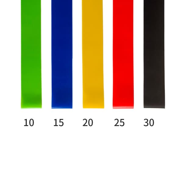 Motståndsband,TPE Elastiska Träningsband med Bärväska - 5 pack