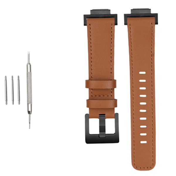 Klockarmband i äkta läder för Casio G-SHOCK DW-5600/GWB5600/GA-2100 Brun