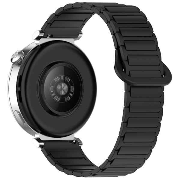 22 mm magnetiskt klockarmband för Huawei Watch GT5/GT4/GT3, Samsung Galaxy Watch Svart