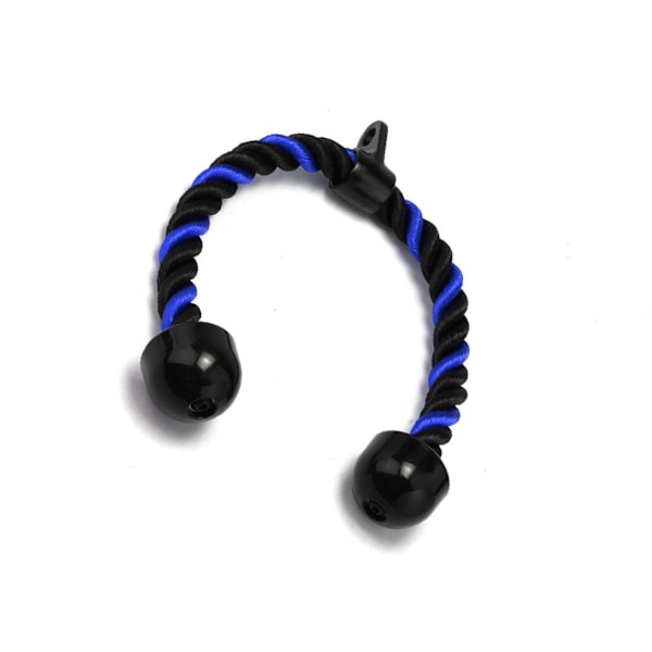 Dobbelt triceps pulldown-reb - høj pulley kabelbeslag til lat pulldown, face pulls og triceps extensions, polyester + aluminiumlegering Black+Blue Black+Blue