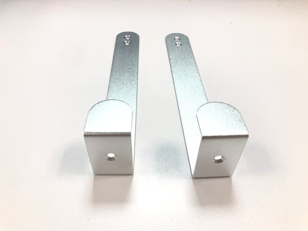 Aluminiums knækkrog, over døren Silver Silver