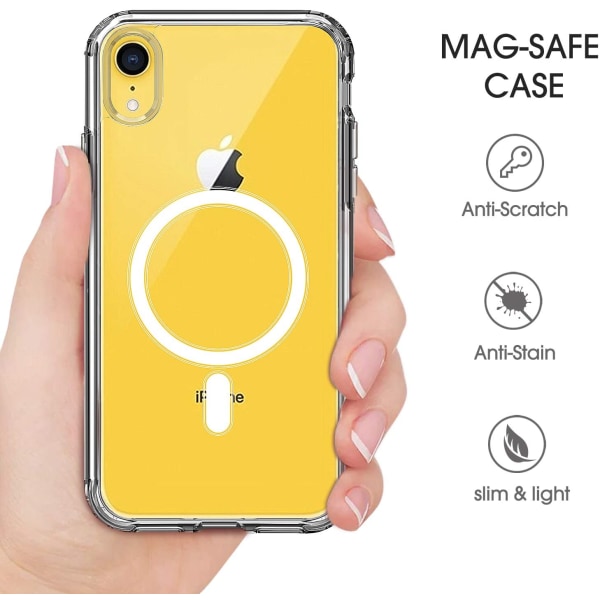 INF iPhone XR mobilcover til MagSafe oplader Gennemsigtig