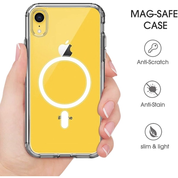 iPhone XR mobilskal för MagSafe laddare Transparent