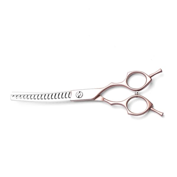 Buet kæledyrsaks, 6,5 tommer, sølv Curved scissors