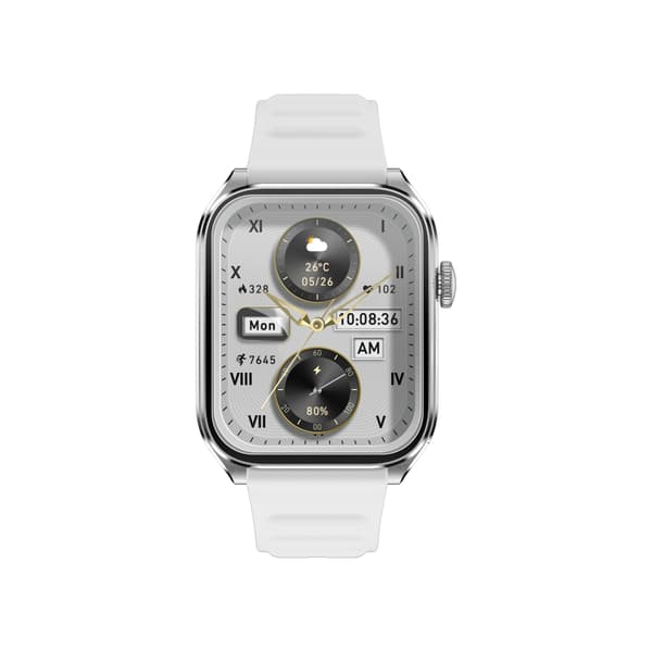 1.93" AMOLED Bluetooth Opkald Smartwatch kompatibelt med GloryFit APP Silver Silver