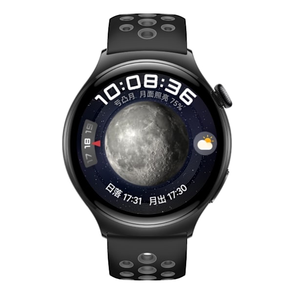 Silikonarmband för Huawei Watch 4/3, GT2, GT3 Pro Svart+grå M