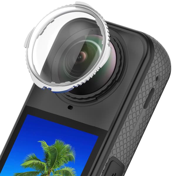 Insta360 X5 Beskyttelseslinse i Optisk Glas - Optimal Beskyttelse til Dit Kamera Silver Silver