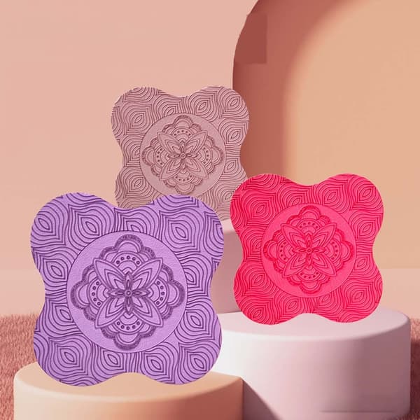 2 TPE Plank Support Pads - Förbättrad Komfort & Ledskydd Pink Pink