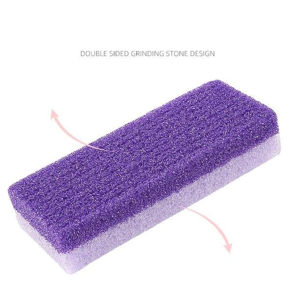 Dobbeltsidet blå pimpsten til fødder Purple Purple