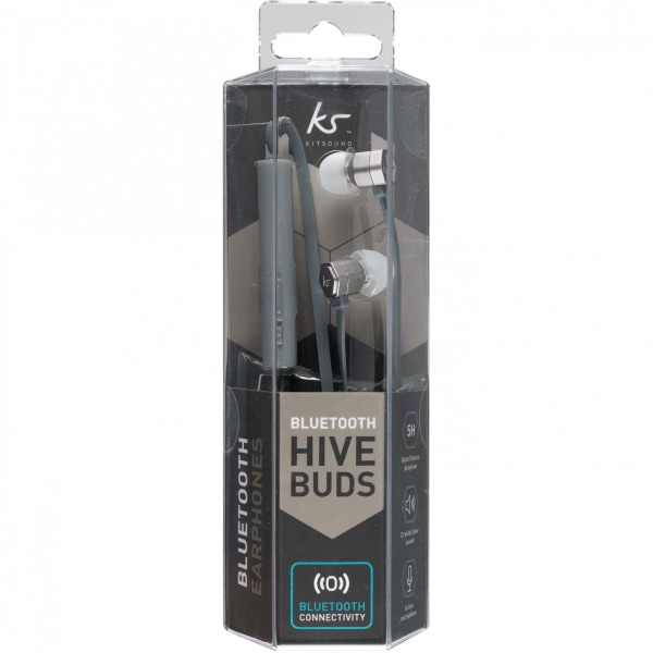 KITSOUND Hörlur Hive Gunmetal In-Ear Trådlös Mic