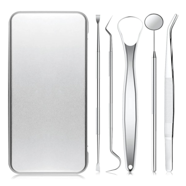 Dentala verktyg, 5 stycken val för tandrengöring Silver