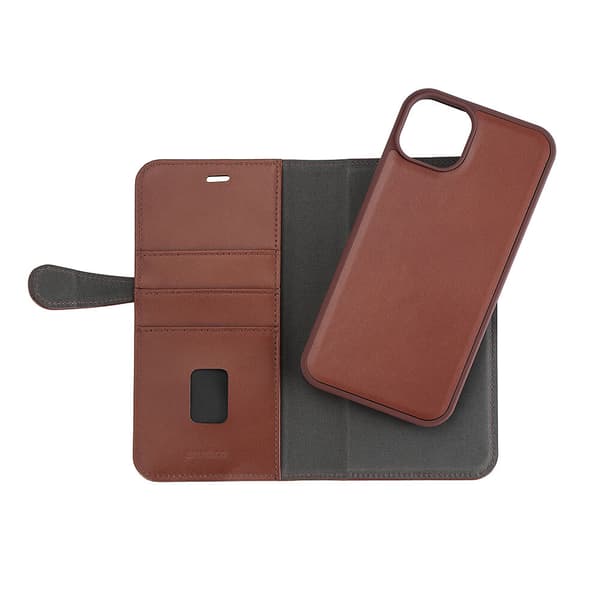 Mobilfodral 2-i-1 3 Kort MagSeries Brun  - iPhone 15 Plus